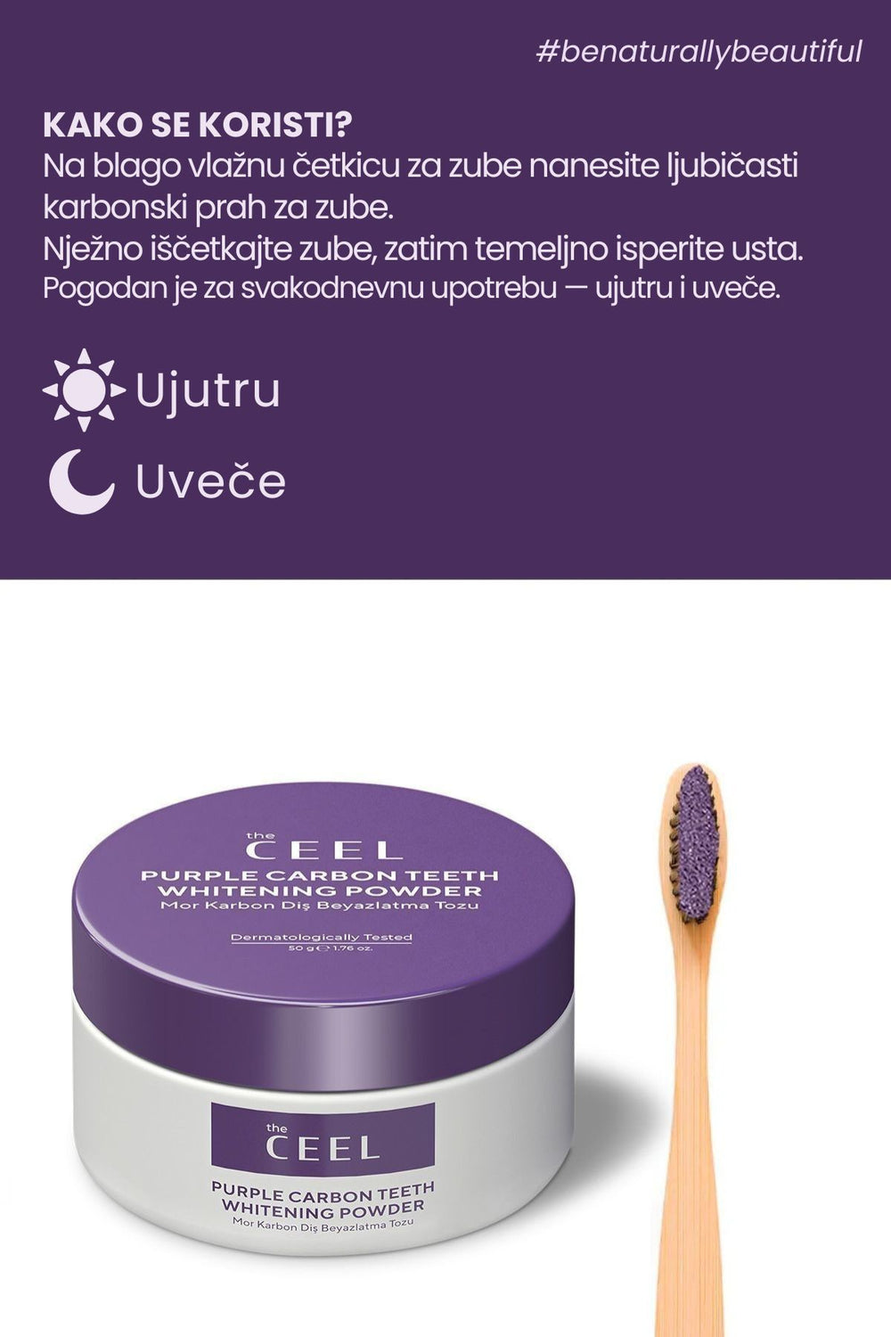 Ljubičasti prah i četkica