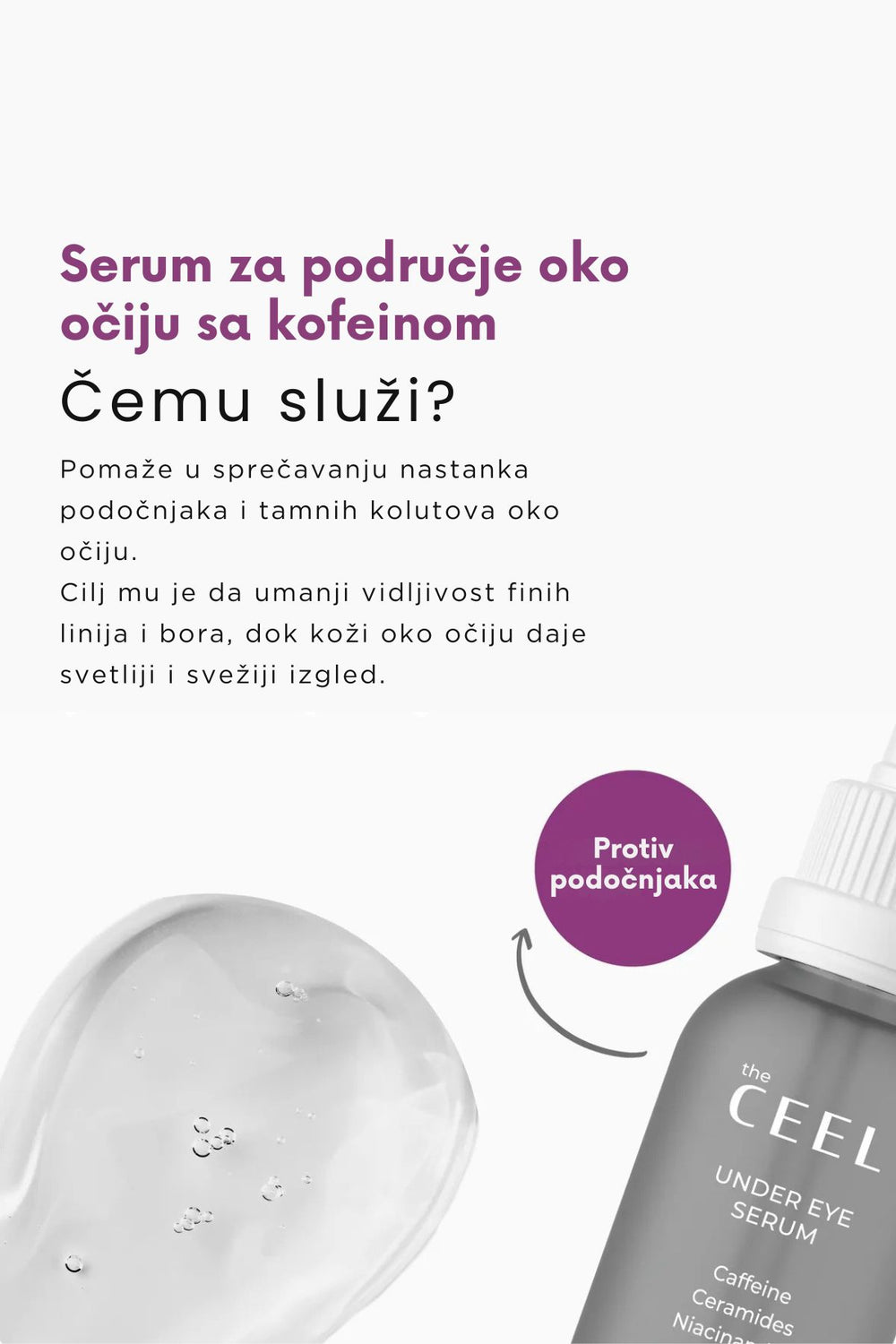 Serum za područje oko očiju sa kofeinom