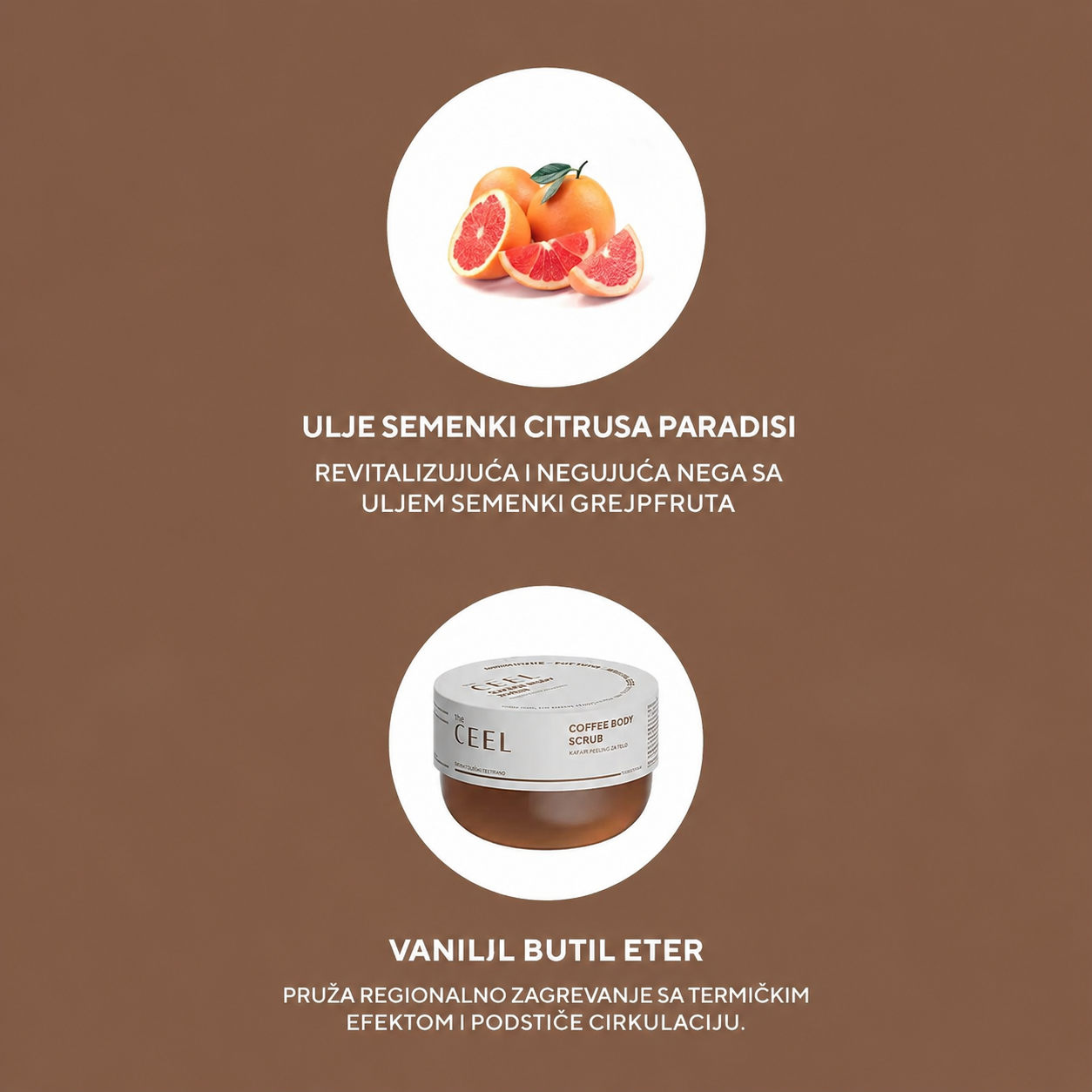 Body Scrub Piling sa Kafom protiv celulita