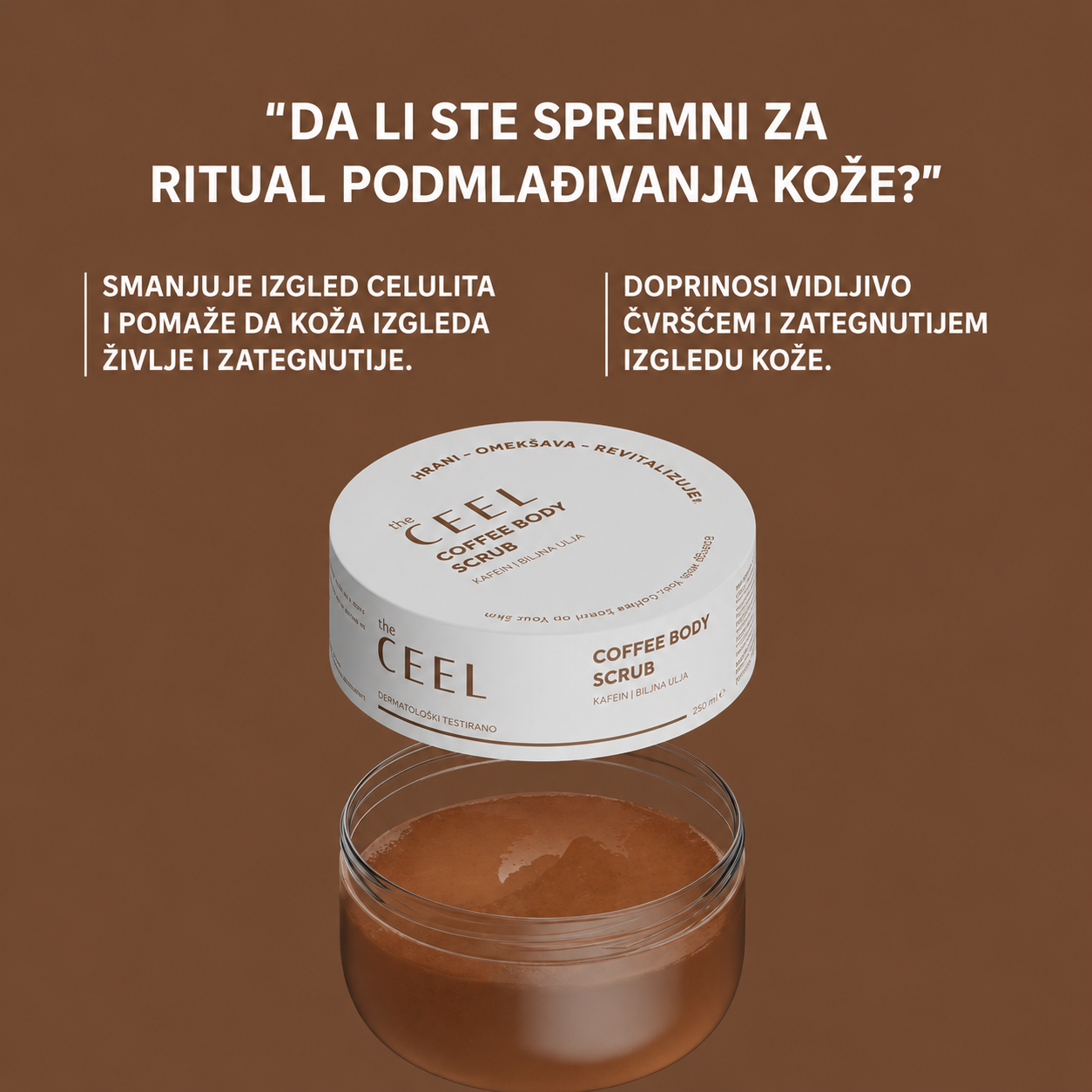 Body Scrub Piling sa Kafom protiv celulita